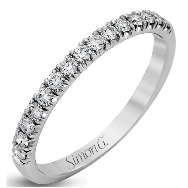 Simon G. 18 Karat White Gold Diamond Band
