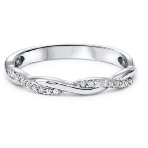 10kt White Gold Stackable Fashion Ring