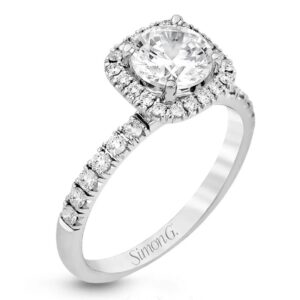 Simon G. 18 Karat White Gold Diamond Mounting