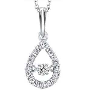 10kt Rhythm of Love Diamond Pendant