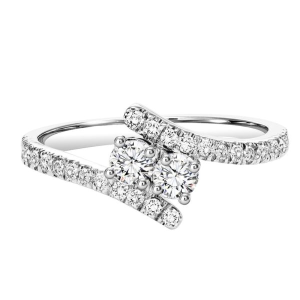 Silver Twogether Diamond Ring