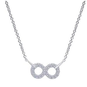 Gabriel & Co. Silver Infinity Necklace