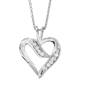 Sterling Silver and Diamond Pendant