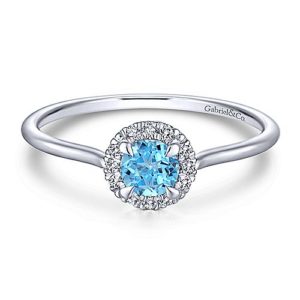 Gabriel & Co. Blue Topaz Fashion Ring