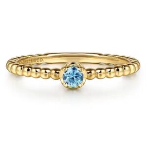 Gabriel & Co. Blue Topaz Fashion Ring