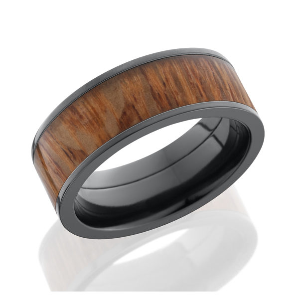 Lashbrook Zirconium Wedding Band