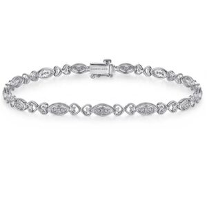 Gabriel & Co. 14Kt White Gold Diamond Bracelet