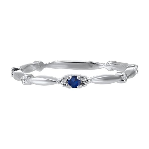 10kt White Gold Fashion Ring With Sapphire