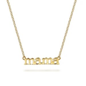 Gabriel & Co. Yellow Gold 'mama' Necklace