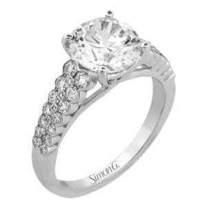 Simon G. 18 Karat White Gold Diamond Mounting