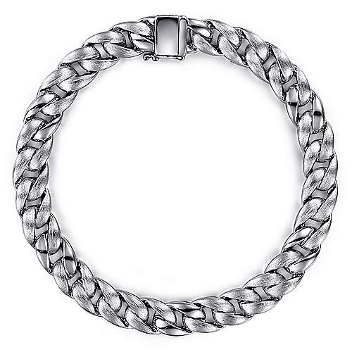 Gabriel & Co. Men’s Silver Chain Bracelet