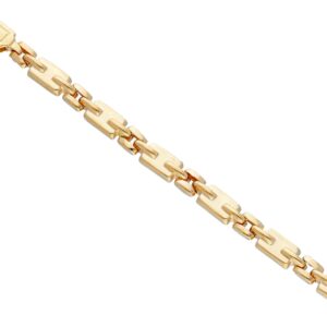 14 karat yellow gold bracelet.  8 inches.  From Italy.