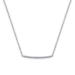 Gabriel & Co. Diamond Bar Necklace