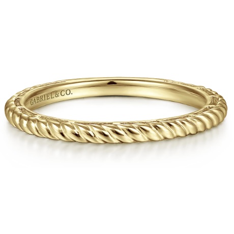 Gabriel & Co. Gold Stackable Ring