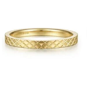 Gabriel & Co. Gold Stackable Ring