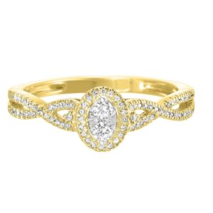 10 Karat Yellow Gold Engagement Ring
