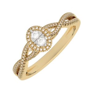 10 Karat Yellow Gold Engagement Ring