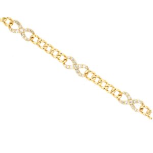 14kt Yellow Gold Diamond Bracelet