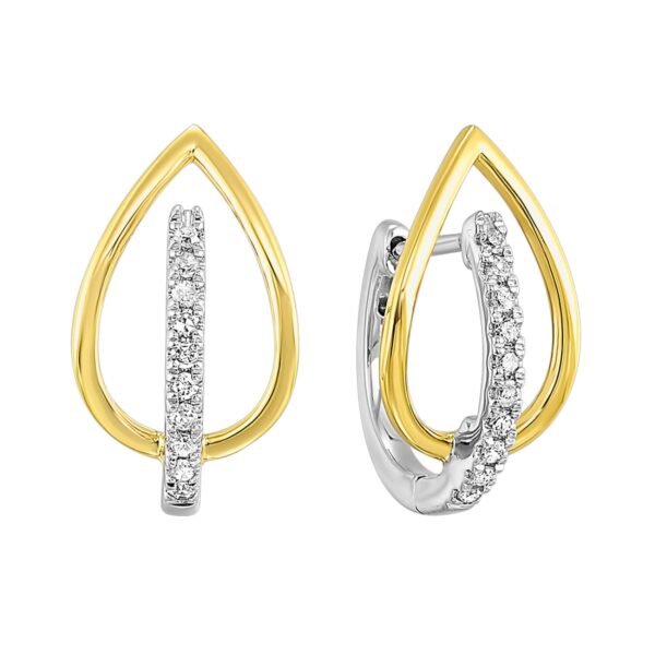 10 Karat Gold Diamond Earrings
