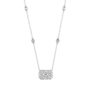 14kt White Gold Diamond Necklace