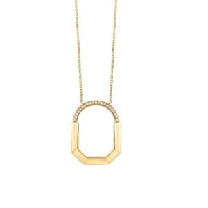 10kt Yellow Gold Diamond Necklace
