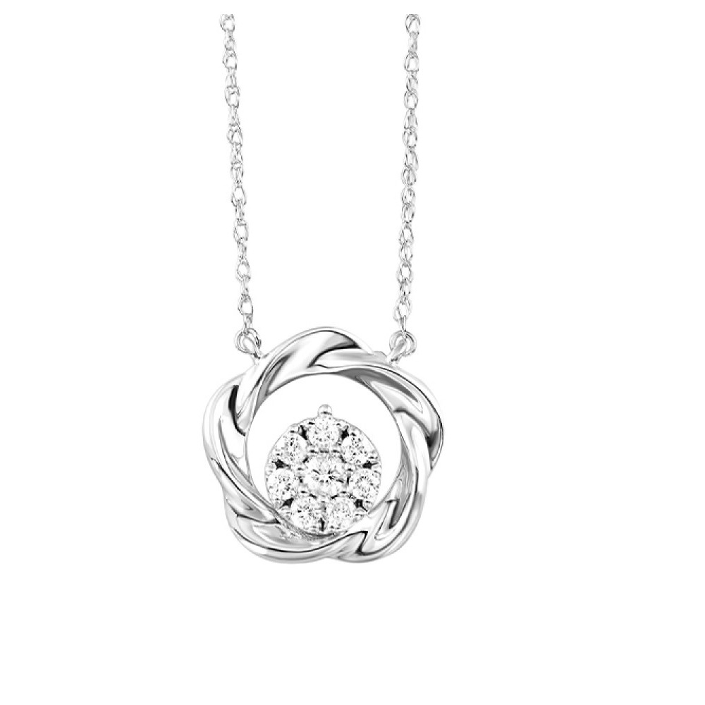 Silver Diamond Necklace - Charisma Jewelers