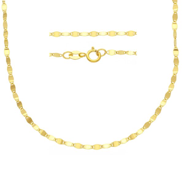 18 karat yellow gold necklace. 50 cm. MADE IN ITALY.