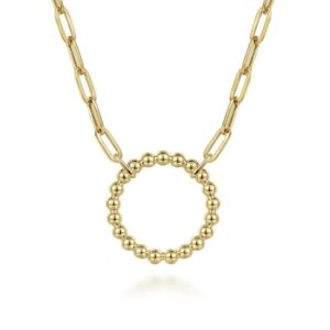 Gabriel & Co. Yellow Gold Necklace