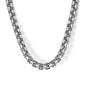 Gabriel & Co. Men’s Silver Chain Necklace