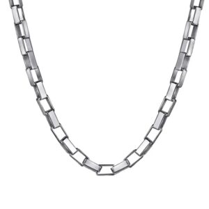 Gabriel & Co. Men’s Silver Box Chain Necklace