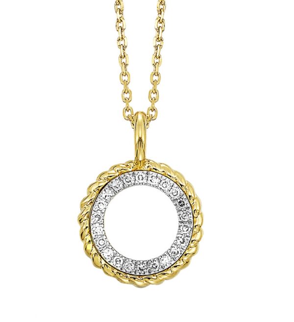 14kt Yellow Gold Diamond Pendant