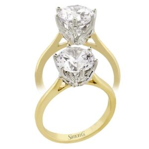 Simon G. 18 Karat Yellow Gold Diamond Mounting