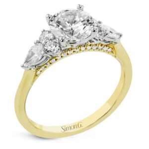 Simon G. 18 Karat Yellow Gold Diamond Mounting