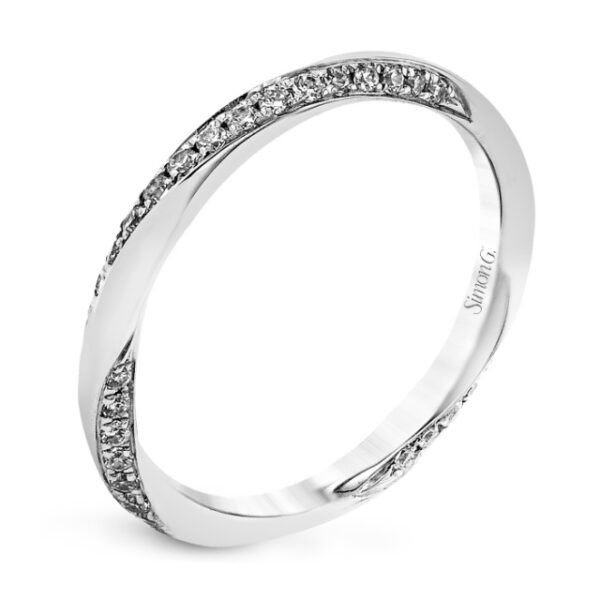 Simon G. 18 Karat White Gold Diamond Band