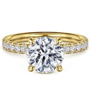 Gabriel & Co. Engagement Ring With Newborn Created Diamond