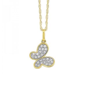 10kt Yellow Gold Diamond Pendant