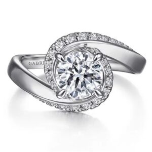 Gabriel & Co. Engagement Ring With Newborn Created Diamond