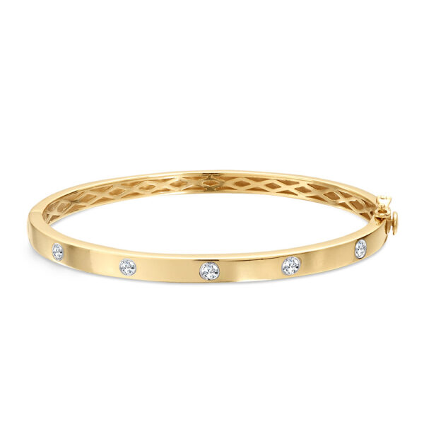 14kt Diamond Bangle Bracelet