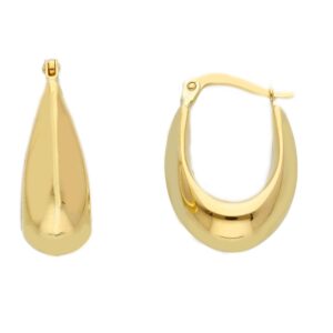 9 karat yellow gold earrings. MADE IN ITALY.