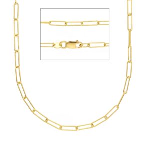 9 karat yellow gold chain. 17.72 inches (45 cm). MADE IN ITALY.