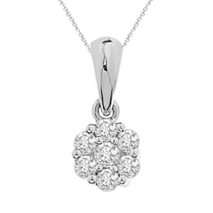 14kt White Gold Diamond Pendant