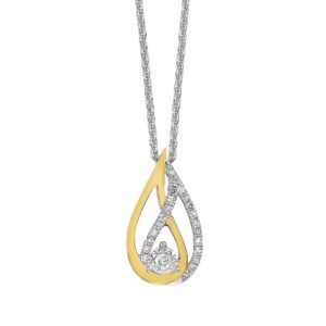 Sterling Silver And Diamond Pendant