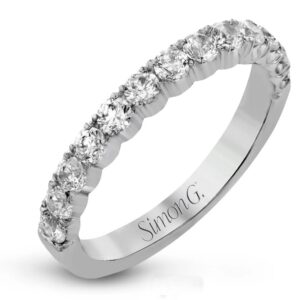 Simon G. 18 Karat White Gold Diamond Band