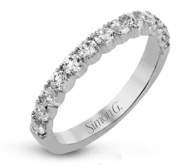 Simon G. 18 Karat White Gold Diamond Band