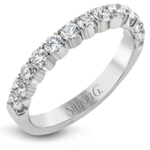 Simon G. 18 Karat White Gold Diamond Band