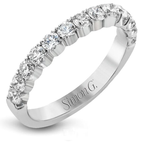 Simon G. 18 Karat White Gold Diamond Band
