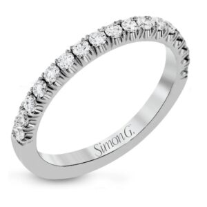 Simon G. 18 Karat White Gold Diamond Band
