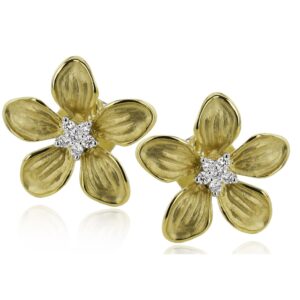 Simon G. 18kt Fashion Flower Stud Earrings
