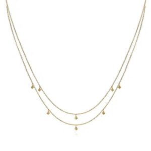 Gabriel & Co. Yellow Gold Necklace