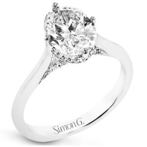 Simon G. 18 Karat White Gold Diamond Mounting